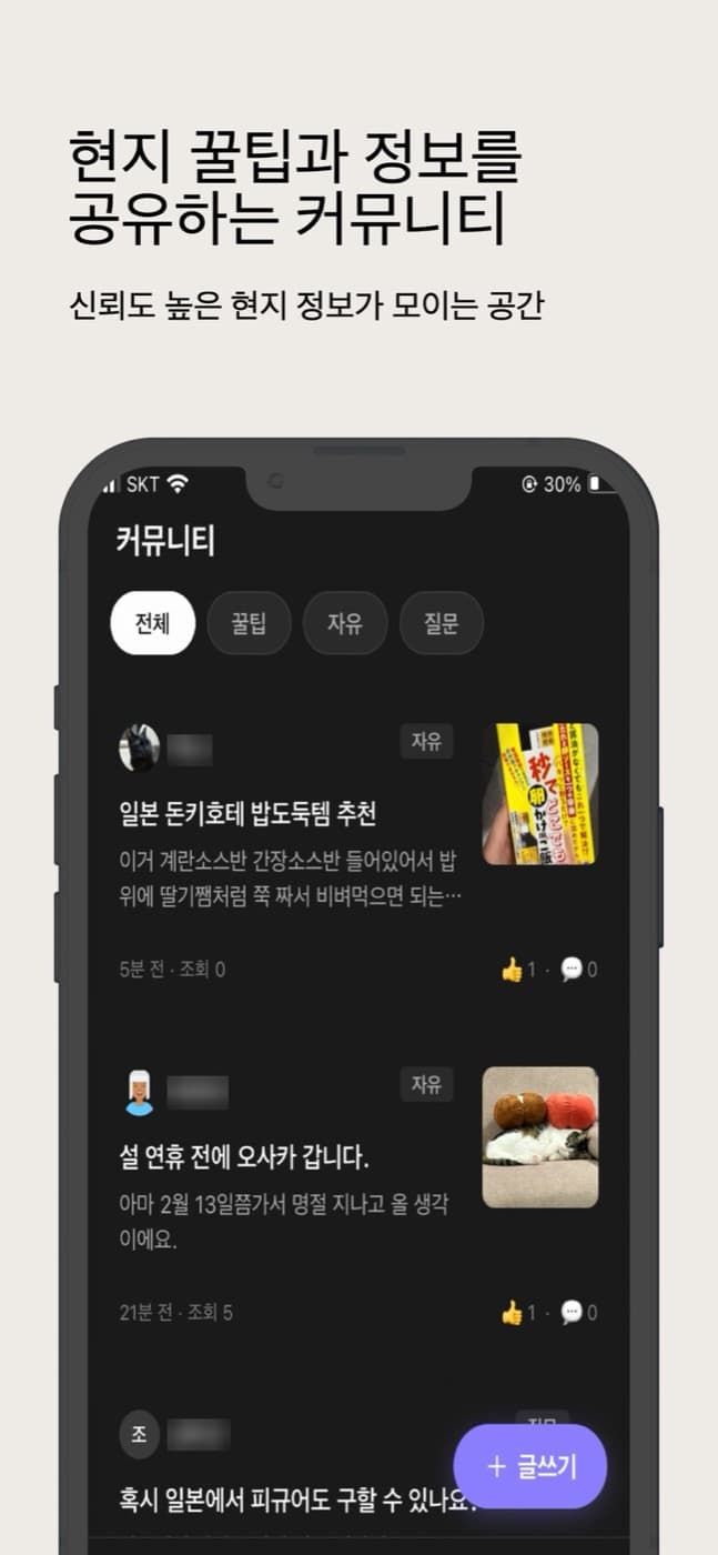 Community screen